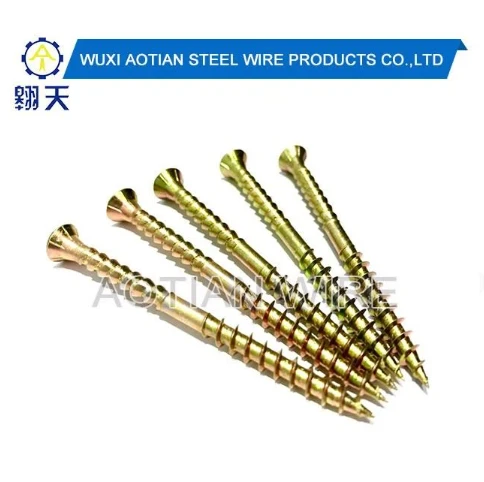 3.5X25mm Phillips Countersunk Head Bright Yellow Zinc Plated Tapping Screw
